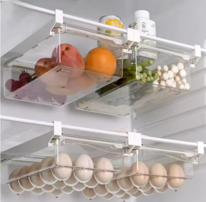 Kühlschrank Organizer Schubladenbox aus ABS & PET – Transparente Aufbewahrungsbox für Obst und Eier