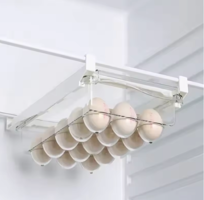 Kühlschrank Organizer Schubladenbox aus ABS & PET – Transparente Aufbewahrungsbox für Obst und Eier