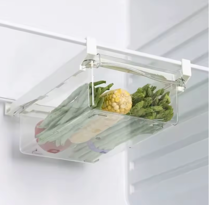 Kühlschrank Organizer Schubladenbox aus ABS & PET – Transparente Aufbewahrungsbox für Obst und Eier