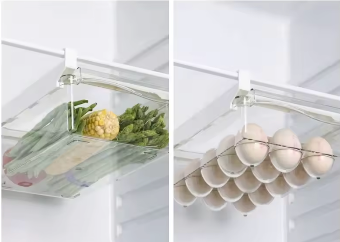 Kühlschrank Organizer Schubladenbox aus ABS & PET – Transparente Aufbewahrungsbox für Obst und Eier