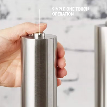 Elektrische Salz- oder Pfeffermühle aus Edelstahl – Automatische Einhand-Gewürzmühle mit Licht