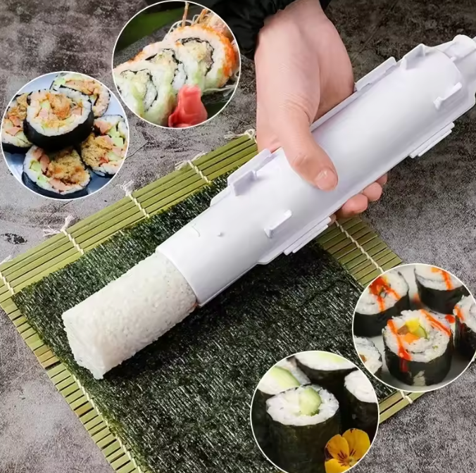 Sushi Roller Zylinderform – Manuelle Sushi Form für gerollten Reis und Füllungen