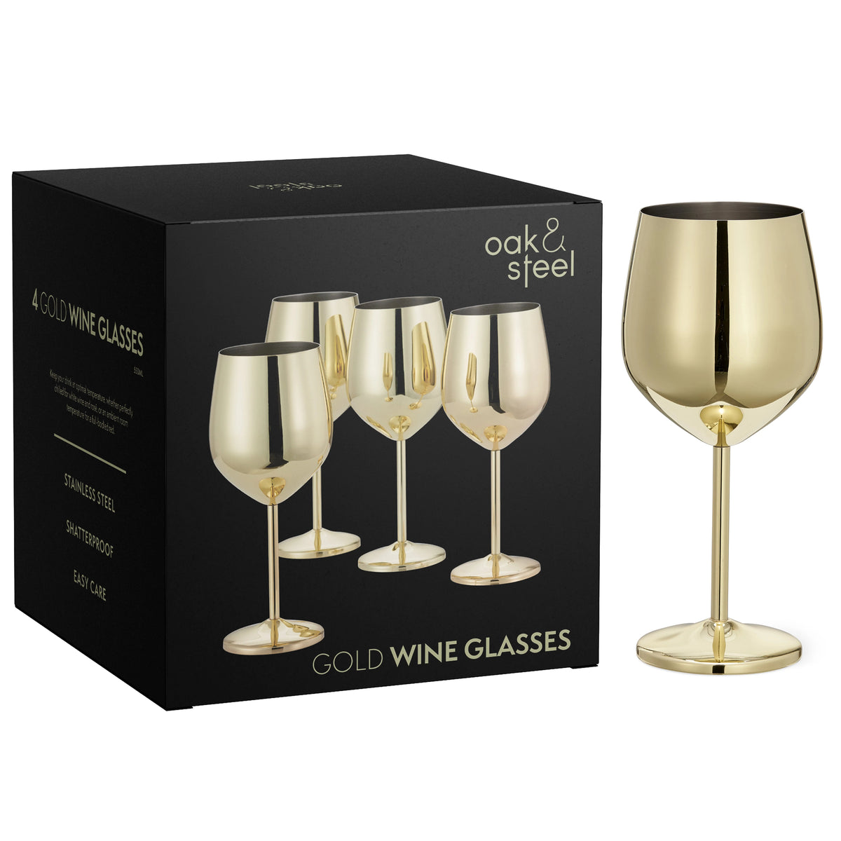 Elegante Edelstahl-Weingläser in Gold mit Bruchsicherem Design | Stilvolle Getränke für jeden Anlass 6