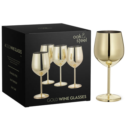 Elegante Edelstahl-Weingläser in Gold mit Bruchsicherem Design | Stilvolle Getränke für jeden Anlass 6