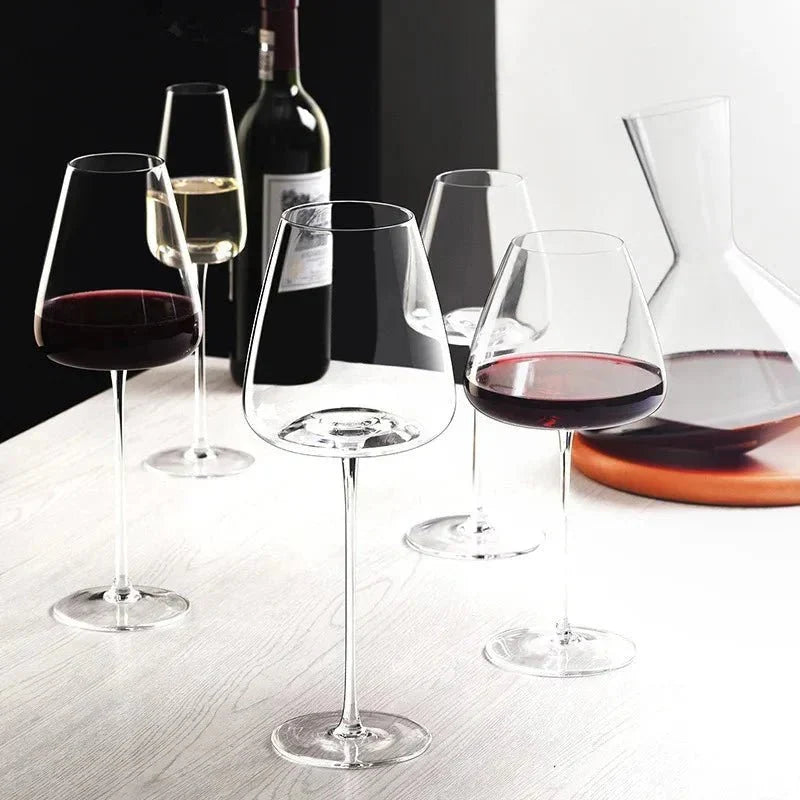 Elegante Weingläser Set | Mundgeblasene Rotweingläser für Optimalen Genuss | Kristallklar und Stilvoll 8