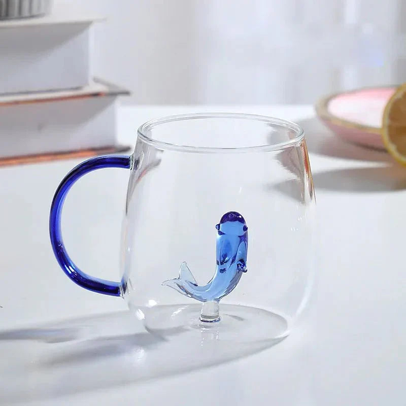 Eleganter Trinkbecher aus Borosilikatglas mit 3D-Tiermotiv | Hitzebeständig und Ergonomisch für Einzigartige Trinkerlebnisse 7