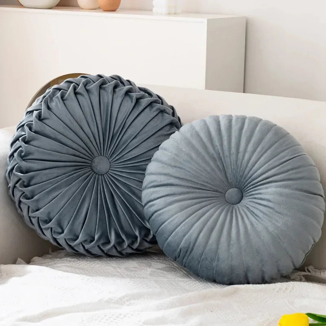 FluffyWheel | Rundes Dekokissen mit Weichem Material | Stilvolles Dekorationselement für Gemütlichkeit 2