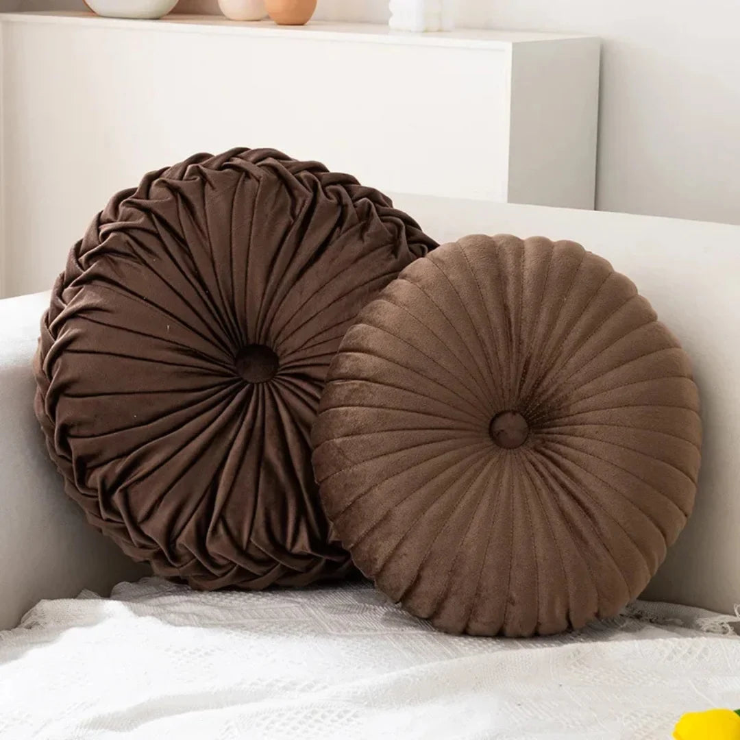 FluffyWheel | Rundes Dekokissen mit Weichem Material | Stilvolles Dekorationselement für Gemütlichkeit 4