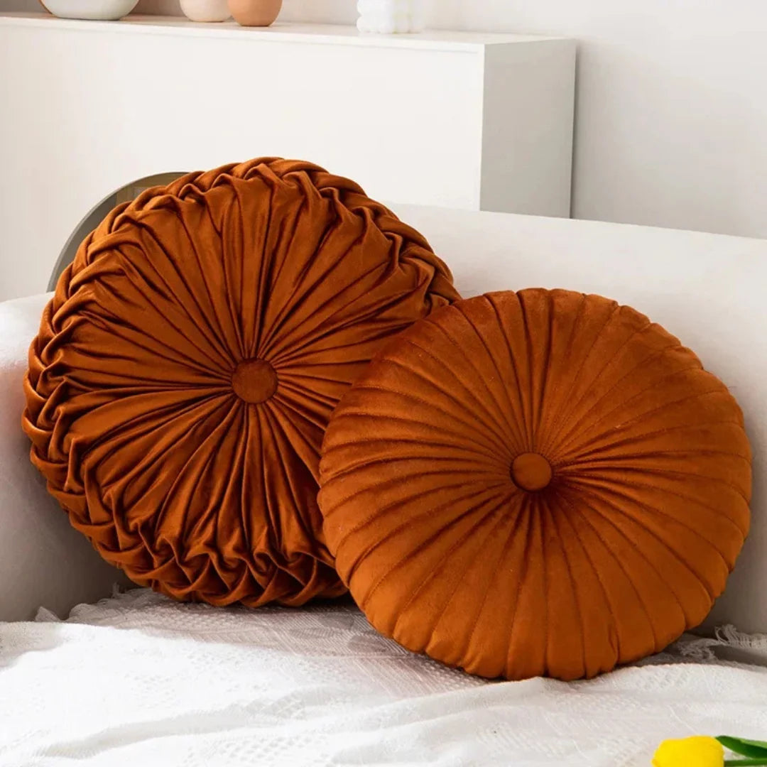 FluffyWheel | Rundes Dekokissen mit Weichem Material | Stilvolles Dekorationselement für Gemütlichkeit 7