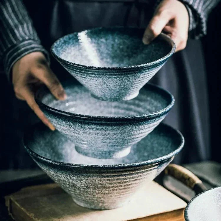 Handgefertigte japanische Ramen-Schale aus Keramik mit traditionellem Design | Perfekt für authentische Nudelsuppen 3