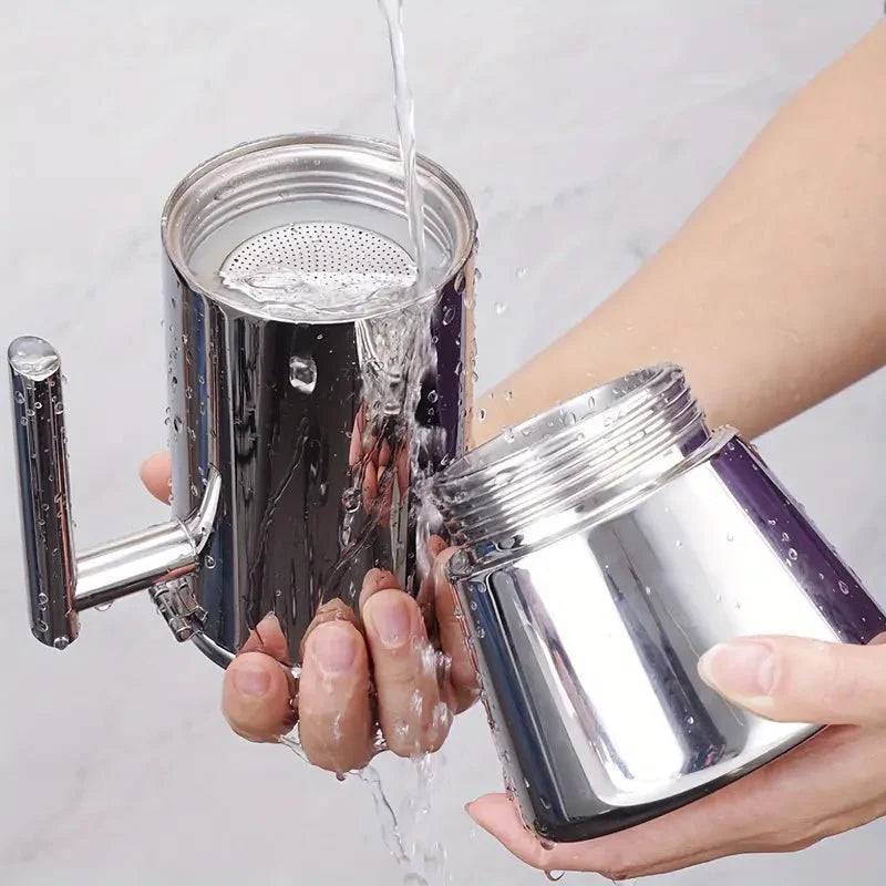 Italienische Moka-Kanne | Edelstahl-Design mit hitzebeständigem Griff | Perfekte Kaffeezubereitung für Zuhause 3
