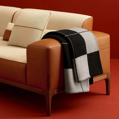 Luxuriöse Wolldecke mit Jacquard-Muster | Elegante Wärme für Ihr Zuhause 1