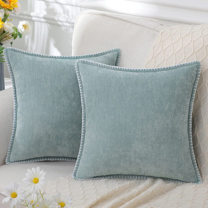 Luxuriöses Chenille-Zierkissen mit samtiger Textur | Vielseitige Farben und Größen für elegantes Wohnen 3