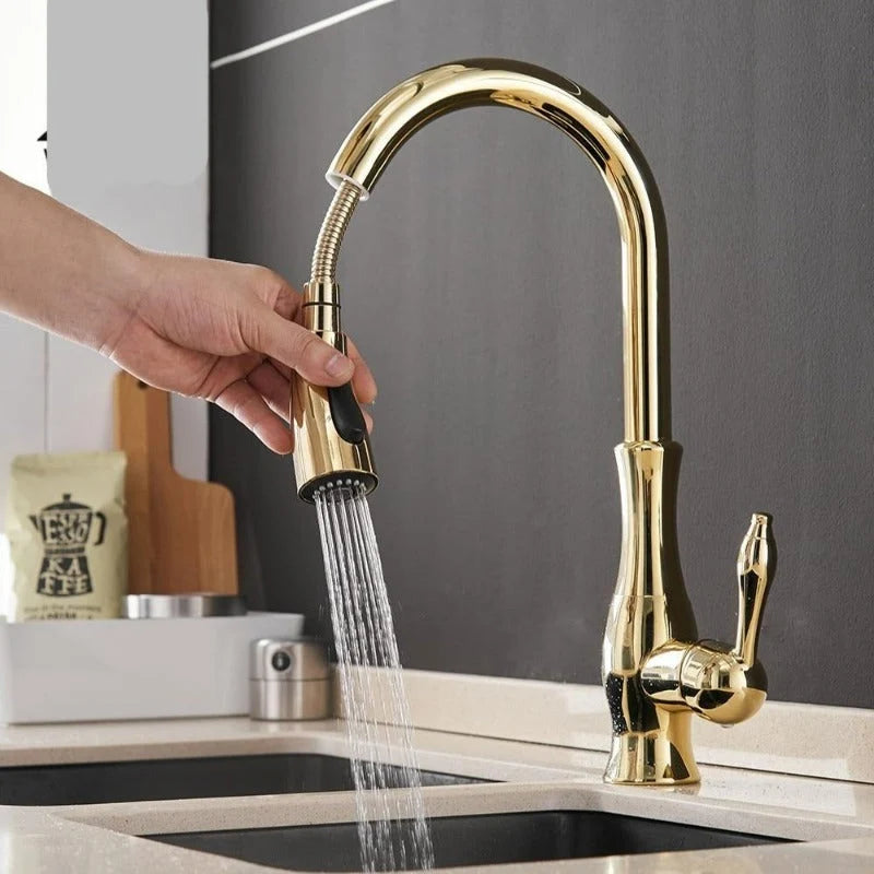 Moderne Küchenarmatur | Wasserhahn für Küche mit 360° Schwenkfunktion | Edelstahl Design für Flexible Nutzung 7