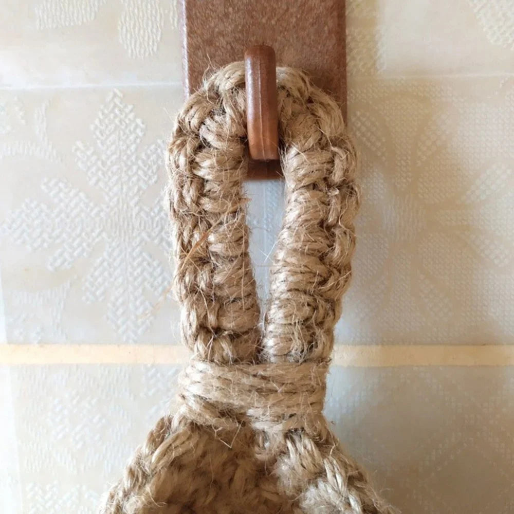 Rustikaler Jute Hängekorb mit Atmungsaktivem Design | Ideal für Obst und Gemüse 6