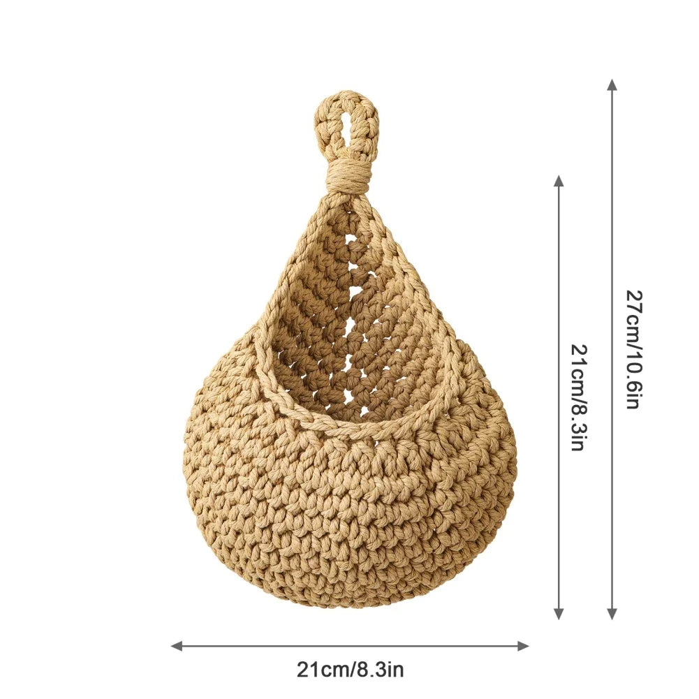 Rustikaler Jute Hängekorb mit Atmungsaktivem Design | Ideal für Obst und Gemüse 8