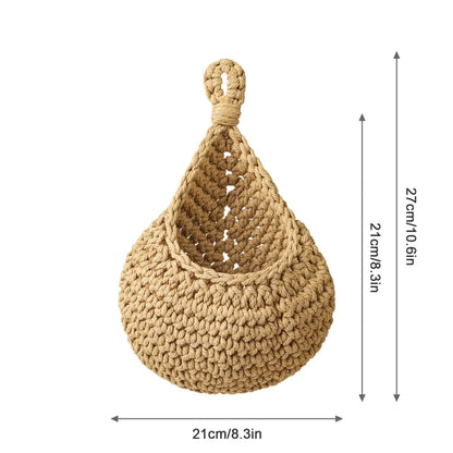 Rustikaler Jute Hängekorb mit Atmungsaktivem Design | Ideal für Obst und Gemüse 8