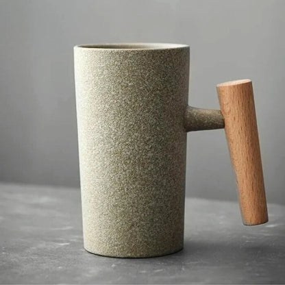 Rustikaler Keramikbecher | Vintage-Stil mit Handgefertigter Qualität | Ideal für Kaffee und Tee 1